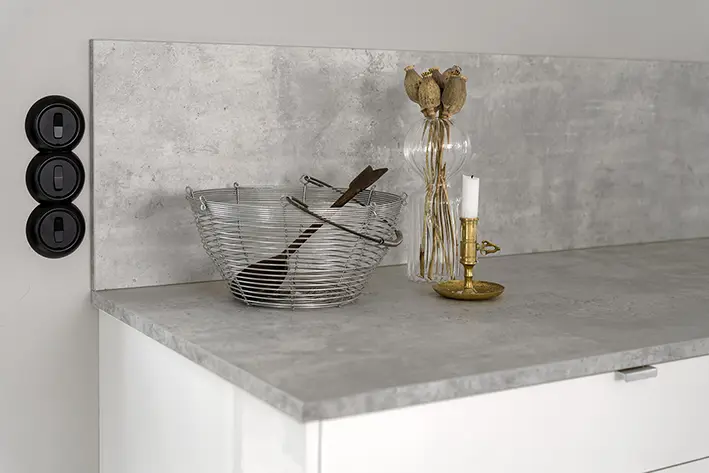 LG COLL Minerva Grey Bänkskiva Stänkpanel