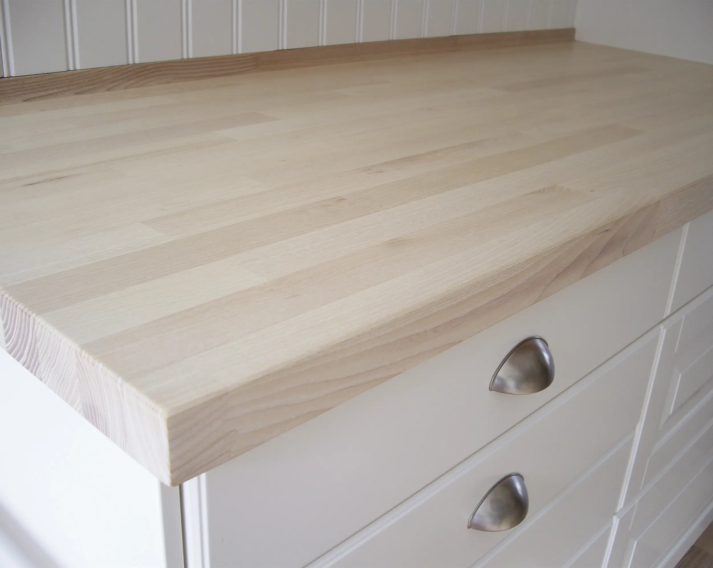 Bänkskiva I Vit Hårdvaxoljad Ask Liten