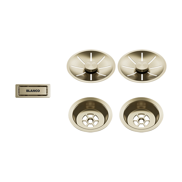 Blanco Korgventil Infino Satin Gold, Dubbelho